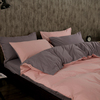 纯色床单被套床上用品四件套，网红1.5m床笠磨毛1.8米全纯棉三件套