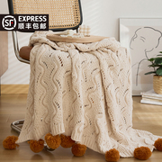 a类雪尼尔针织毛毯沙发，毯子纱布盖毯夏季空调毯毛巾被午睡办公室