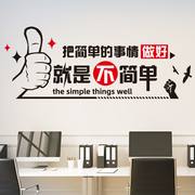 励志墙贴画办公室公司企业文化背景墙面装饰贴纸员工激励标语团队