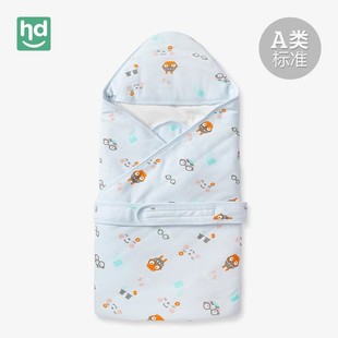 HD小龙哈彼包被婴儿春秋抱被防惊跳初生厚款包被裹布