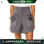 香港直邮Loewe罗意威女士工装裤紫灰色短款棉质和聚酰胺耐磨前卫