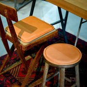头层牛皮真皮中式椅子餐椅防滑坐垫椅垫垫子