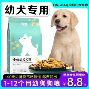 拉布拉多幼犬狗粮通用0-6个月中大型犬1金毛营养，补钙吸收挑食发育