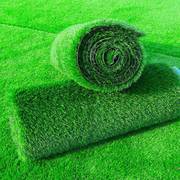 定制足球场人工人造绿假草坪塑料地毯草皮防真草户外隔热屋顶庭院