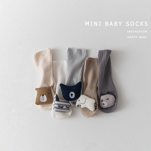 新生婴儿宝宝春秋夏季薄款纯棉a类0-3个月防滑隔凉学步地板袜子套