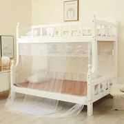 子母床蚊帐梯形上窄下宽实木梯柜床1.2米下铺双层床家用0.9米蚊帐