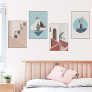 墙壁装饰贴画客厅背景墙贴现代简约卧室床头墙面，壁纸抽象墙饰贴纸
