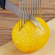 切洋葱辅助器不锈钢厨房切菜神器切柠檬片器松肉针固定切片器护手