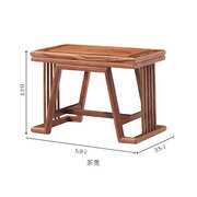 城影新中式红木家具床尾凳刺猬紫檀实木京工苏作瓷柚梨餐厅长条凳