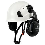 建筑工地安全帽带隔音耳罩工业高空作业防砸头盔帽施工定制印字