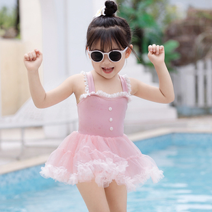 女童泳衣儿童女孩洋气公主，3岁4小童宝宝，连体游泳衣2023泳装夏