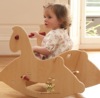 丹麦婴儿摇马驼鹿椅木制