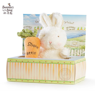 海湾兔bunniesbythebay小白，兔子毛绒玩具，生日礼物公仔娃娃玩偶