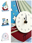 儿童钟表摆放式桌面时钟座钟静音卡通可爱创意房间家居装饰品摆件