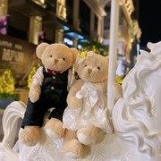 婚礼压床娃娃一对结婚新婚礼物高档大毛绒玩具公仔婚纱情侣熊
