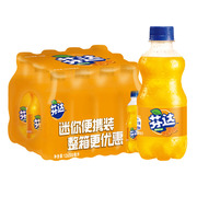 芬达橙味汽水300ml*12瓶 迷你碳酸饮料 橙汁