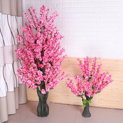 仿真桃花假树盆栽客厅摆设，装饰桃树落地花，室内树假塑料植物大盆景
