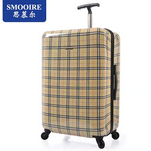 思慕尔行李箱包大容量拉杆箱旅行箱万向轮男女登机托运箱子黄色布