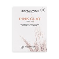 revolutionskincare可生物降解的排毒粉红色粘土片面膜套装