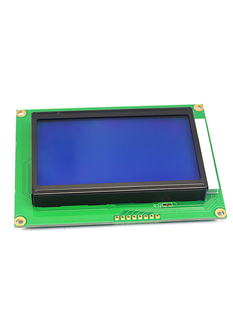蓝屏绿屏lcd12864液晶屏中文，字库带背光s串，并口显示器件12864-5v