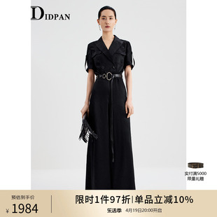 IDPAN女装连身裤2024夏季显瘦高腰气质时尚通勤高级感连体裤