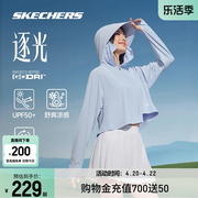 Skechers斯凯奇防晒衣女2024年春宽帽檐速干凉感薄荷曼波运动外套