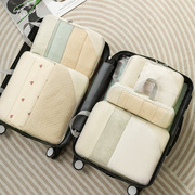 旅行十压缩件套套装网面跨境收纳整理收纳包衣服行李箱收纳袋组合