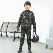 万圣节儿童迷彩服套装特种兵男童运动会表演服秋冬季长袖