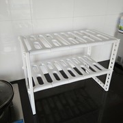 厨房置物架置物架塑料不锈钢架橱柜内分层置物架，厨房下水槽收纳架