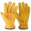 跨境电焊手套劳保手套透气防滑耐磨工地防护工作牛皮焊工手套