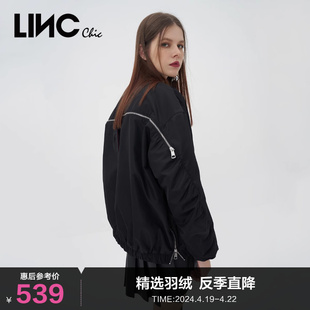 lincchic金羽杰羽绒服女潮酷飞行员夹克轻暖羽绒服女y22802010y