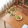 墨点北欧全实木餐桌椅组合小户型长方形原木家用吃饭桌子简约现代
