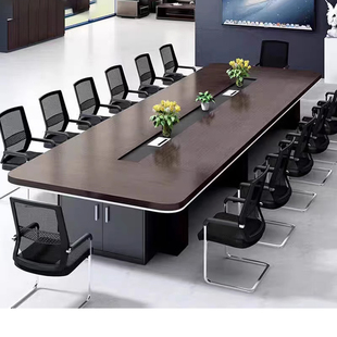 办公家具会议桌长桌简约现代大型板式培训桌长方形长条桌办公桌椅
