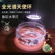 鱼缸led防水照明灯管造景装饰植物全光谱增艳补光日光水草灯