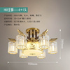 全铜水晶新中式吸顶灯客厅灯禅意中国风大厅餐厅灯红木灯具仿古典
