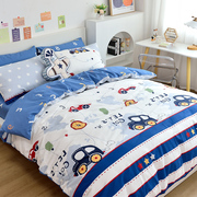 纯棉床笠四件套1.5m床儿童卡通1.2床上用品三件套男孩1.8米床罩