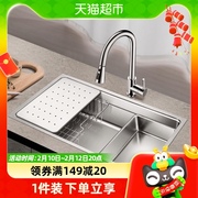 欧琳不锈钢水槽单槽洗菜盆大单，槽厨房水槽，不锈钢水槽套餐v9102