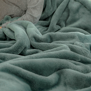 冬季加厚保暖双面法兰绒毛毯珊瑚绒毯子午睡办公室被子沙发毯床单
