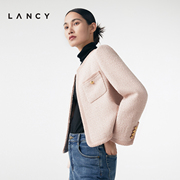 lancy朗姿春季小香风，短款外套女法式高级感简约优雅圆领上衣