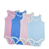 外贸全棉婴儿童装原单夏季婴儿背心吊带连体衣1-2岁男女哈衣