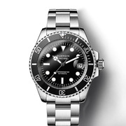 品牌防水表镂空钢带全自动手表男瑞士机械夜光商务精钢国产腕表