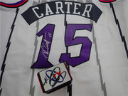 NBA多伦多猛龙队球员版 文斯卡特 CARTER 亲笔签名复古球衣 收藏