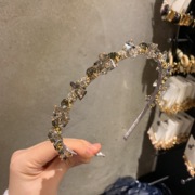 韩国东大门nyunyu精致水晶，奢华水钻发箍法式优雅头箍发卡钻石