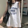 无袖T恤女学生2023夏季球衣外穿篮球服宽松BF风中长款背心裙上衣