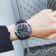 霸气手表大表盘男个性创意复古炫酷时尚欧美潮流学生皮带超大腕表