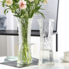 玻璃花瓶大号透明水养富贵竹百合，特大号家用水竹花瓶客厅插花摆件