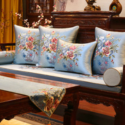 红木沙发坐垫中式家具罗汉床垫子，五件套定制防滑实木海绵沙发垫子