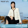 mofan摩凡法式优雅小香风，外套女春秋珍珠白休闲短外套显瘦上衣