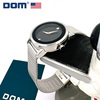 DOM腕表 个性无数字表盘时尚气质钢带手表 GS-1075D-1M