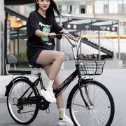 可折叠自行车男女式免充气超轻便变速22寸24寸免安装学生成人单车